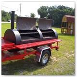 8' x 30" Charcoal wood smoker